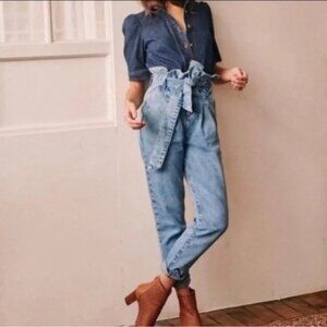 Sezane Austin Paperbag Jeans - Sz 34 / 2